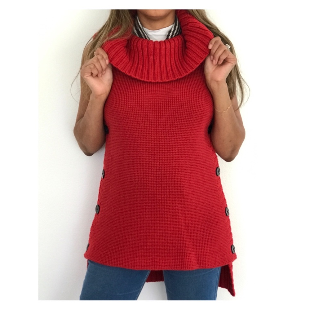KENNETH COLE RED KNIT SHIRT